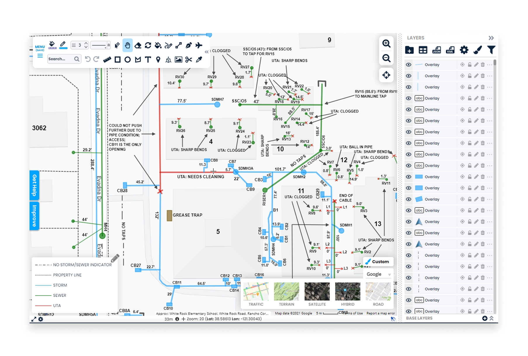 Scribble Maps interface